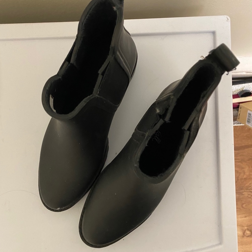 Black Rubber Charlie Rain Boots - Picture 4 of 8